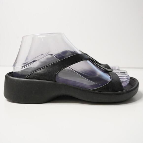 Birkenstock Tatami Footbed Black Leather Sandals‎ Shoes Comfort EUR 37 US 7 - Picture 5 of 9